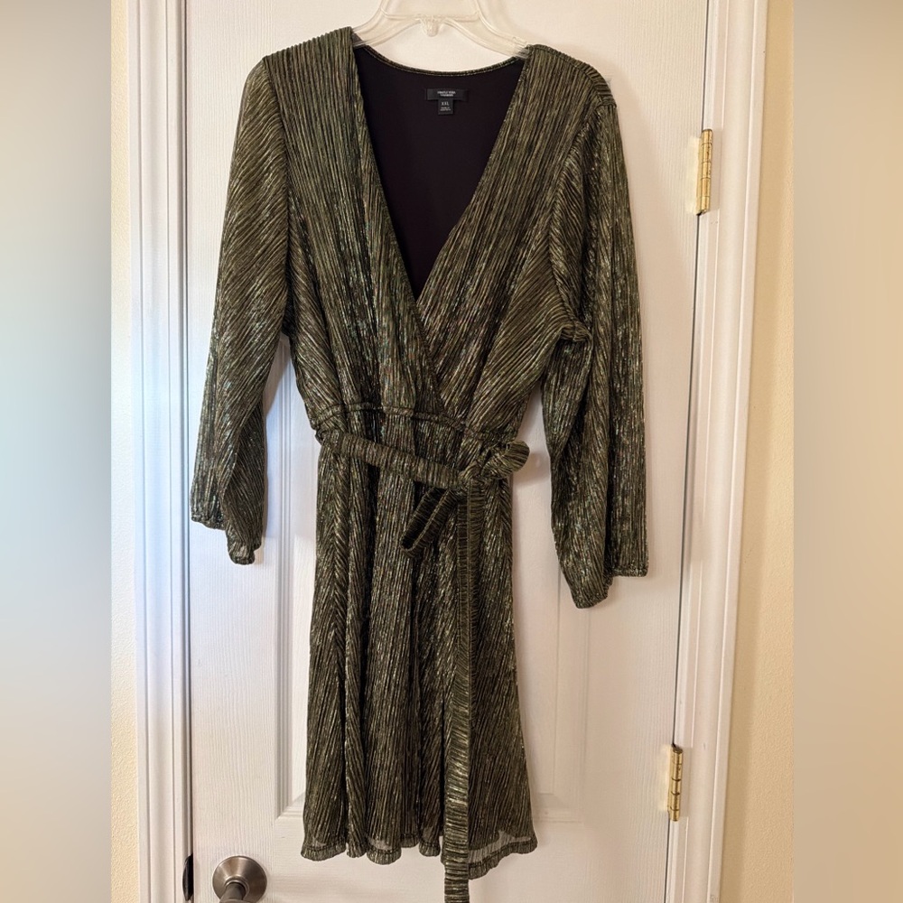Simply Vera Vera Wang Olive Green Dress